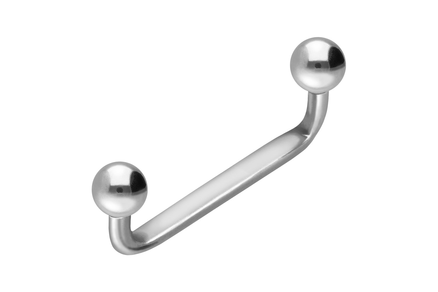 Titan Surface Barbell FLACH (90 Grad) mit Kugeln